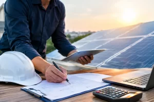 Orçamento de instalação fotovoltaica bem feito