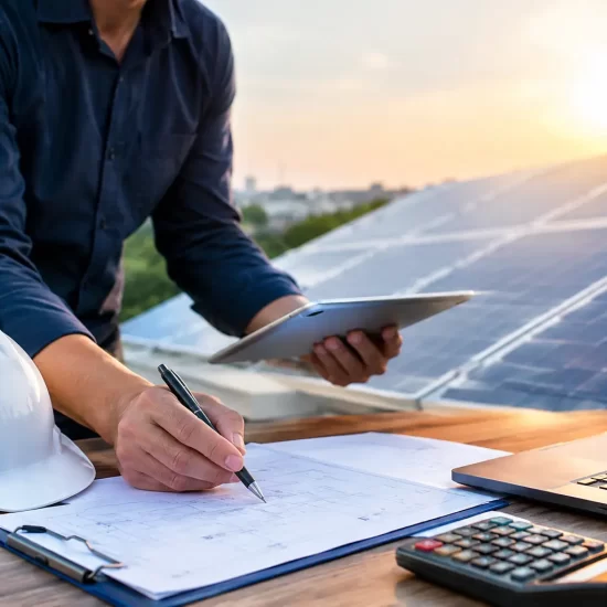 Orçamento de instalação fotovoltaica bem feito