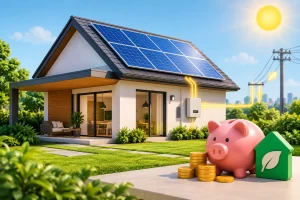 Painéis solares para reduzir custos com a energia