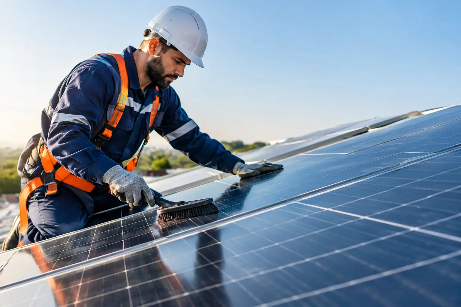 Manutenção de painéis solares fotovoltaicos