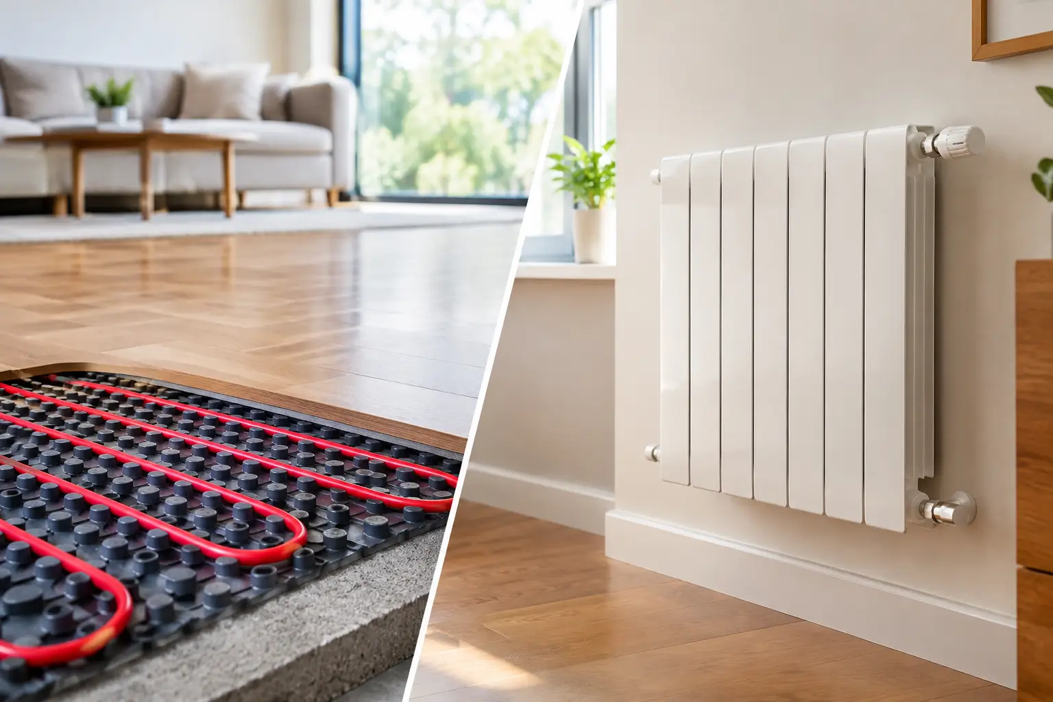 Piso radiante versus radiadores: qual escolher?